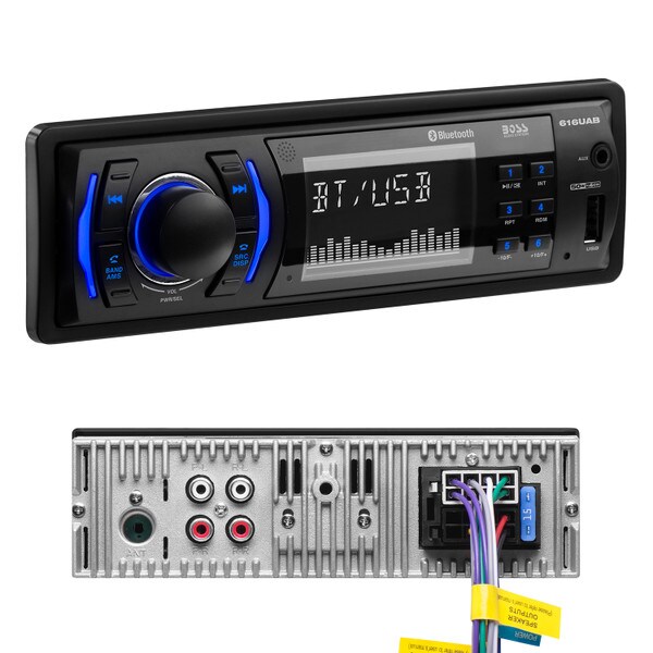 Main product image for BOSS 616UAB Bluetooth In-Dash Single-DIN MP3-Compatible Digital Media AM/FM Receiver265-4059